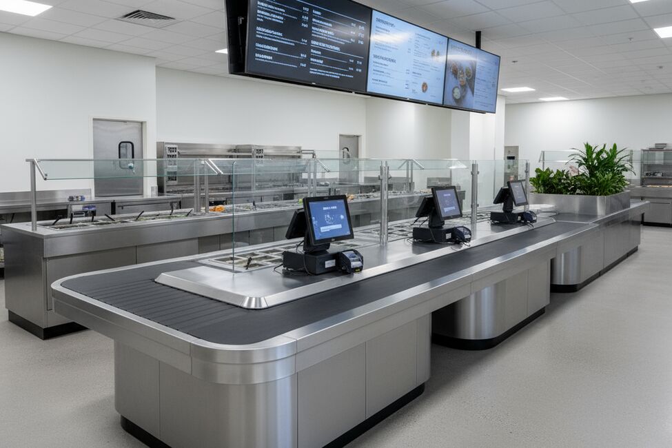 Кассовый узел как часть системы: проектируем эффективную зону расчета в столовой