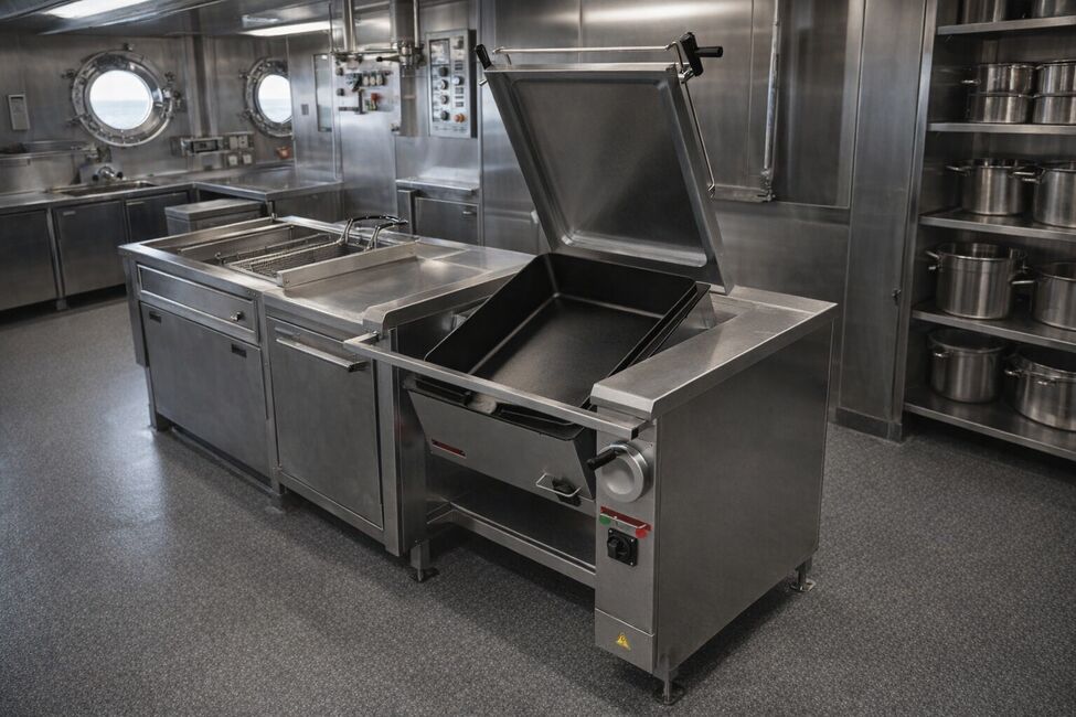 Жарка в девять баллов: как конструкция судовой сковороды обеспечивает безопасность в шторм